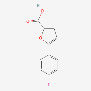 5-(4-Fluorophenyl)furan-2-carboxylic acid chemical structure (CAS 73269-32-6)