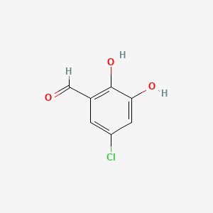 5-Chloro-2,3-dihydroxybenzaldehyde chemical structure (CAS 73275-96-4)
