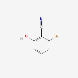 2-Bromo-6-hydroxybenzonitrile chemical structure (CAS 73289-85-7)