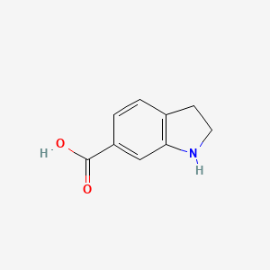 Indoline-6-carboxylic acid chemical structure (CAS 732922-86-0)