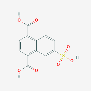 6-Sulfonaphthalene-1,4-dicarboxylic acid chemical structure (CAS 732939-58-1)