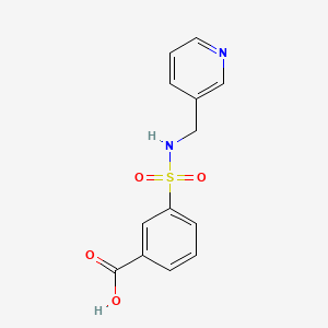 3-(N-(Pyridin-3-ylmethyl)sulfamoyl)benzoic acid chemical structure (CAS 733031-16-8)