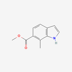 Methyl 7-methyl-1H-indole-6-carboxylate chemical structure (CAS 733035-34-2)