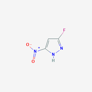 3-Fluoro-5-nitro-1H-pyrazole chemical structure (CAS 73305-88-1)