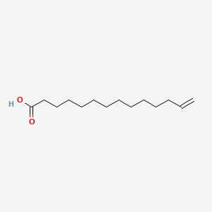 Tetradec-13-enoic acid chemical structure (CAS 7331-03-5)