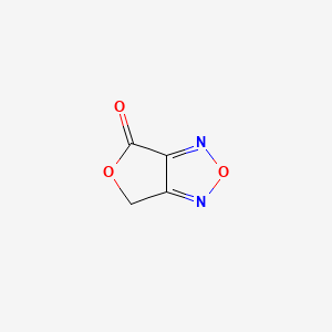 4H,6H-Furo[3,4-c][1,2,5]oxadiazol-4-one chemical structure (CAS 73314-58-6)