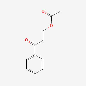 3-Oxo-3-phenylpropyl acetate chemical structure (CAS 7334-41-0)
