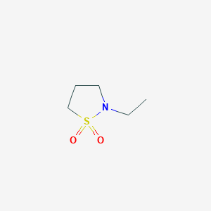 2-Ethylisothiazolidine 1,1-dioxide chemical structure (CAS 73343-04-1)