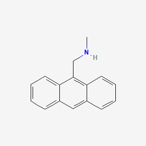 1-(Anthracen-9-yl)-N-methylmethanamine chemical structure (CAS 73356-19-1)