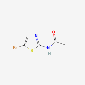 N-(5-bromothiazol-2-yl)acetamide chemical structure (CAS 7336-54-1)