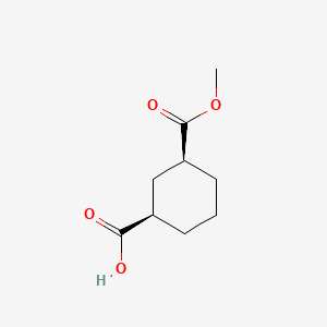cis-3-(Methoxycarbonyl)cyclohexanecarboxylic acid chemical structure (CAS 733742-58-0)