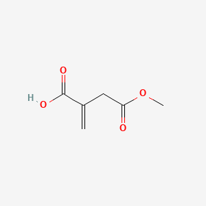 4-Methoxy-2-methylene-4-oxobutanoic acid chemical structure (CAS 7338-27-4)