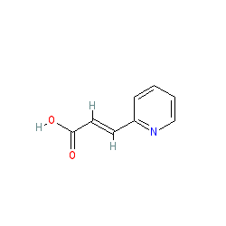 3-(2-pyridyl)acrylicacid chemical structure (CAS 7340-22-9)
