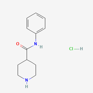 N-Phenyl-4-piperidinecarboxamide hydrochloride chemical structure (CAS 73415-54-0)