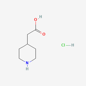 2-(Piperidin-4yl)acetic acid hydrochloride chemical structure (CAS 73415-84-6)
