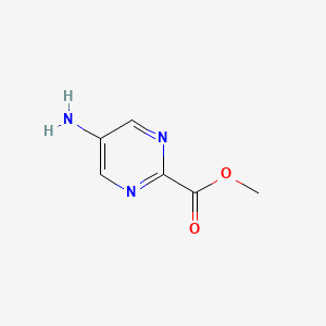 Methyl 5-aminopyrimidine-2-carboxylate chemical structure (CAS 73418-88-9)