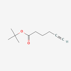 tert-Butyl hex-5-ynoate chemical structure (CAS 73448-14-3)