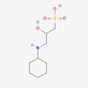 3-(Cyclohexylamino)-2-hydroxy-1-propanesulfonic acid chemical structure (CAS 73463-39-5)