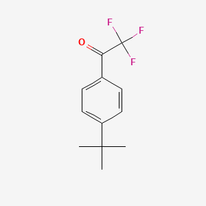 1-(4-(tert-Butyl)phenyl)-2,2,2-trifluoroethanone chemical structure (CAS 73471-97-3)