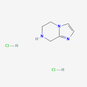 5,6,7,8-Tetrahydroimidazo[1,2-a]pyrazine dihydrochloride chemical structure (CAS 735266-95-2)