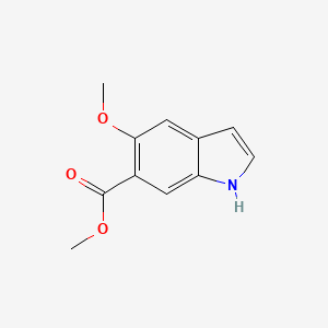 Methyl 5-methoxy-1H-indole-6-carboxylate chemical structure (CAS 735287-30-6)
