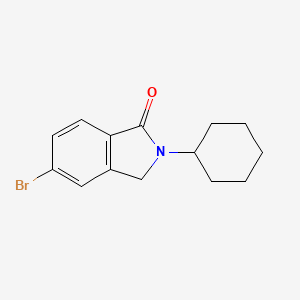 5-Bromo-2-cyclohexylisoindolin-1-one chemical structure (CAS 735351-81-2)