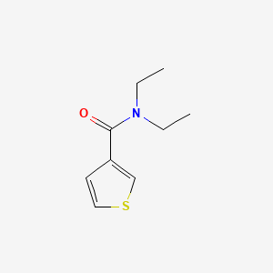 N,N-Diethylthiophene-3-carboxamide chemical structure (CAS 73540-75-7)