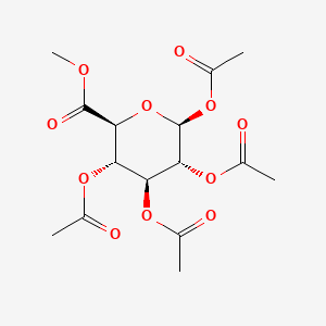 (2S,3R,4S,5S,6S)-6-(Methoxycarbonyl)tetrahydro-2H-pyran-2,3,4,5-tetrayl tetraacetate chemical structure (CAS 7355-18-2)