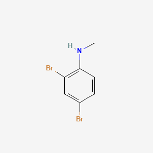 2,4-Dibromo-N-methylaniline chemical structure (CAS 73557-58-1)