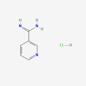 Nicotinimidamide hydrochloride chemical structure (CAS 7356-60-7)