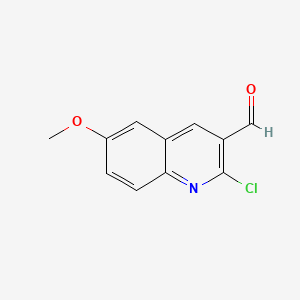 2-Chloro-6-methoxyquinoline-3-carbaldehyde chemical structure (CAS 73568-29-3)