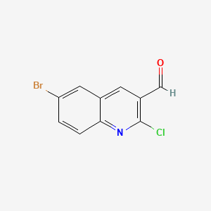 6-Bromo-2-chloroquinoline-3-carbaldehyde chemical structure (CAS 73568-35-1)