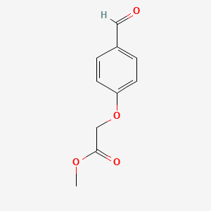 Methyl 2-(4-formylphenoxy)acetate chemical structure (CAS 73620-18-5)
