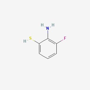 2-Amino-3-fluorobenzenethiol chemical structure (CAS 73628-29-2)