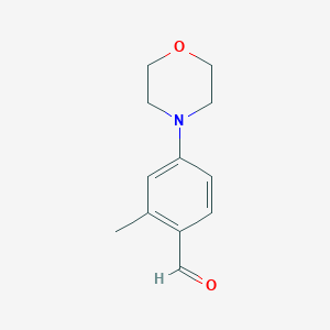 2-Methyl-4-morpholinobenzaldehyde chemical structure (CAS 736991-00-7)