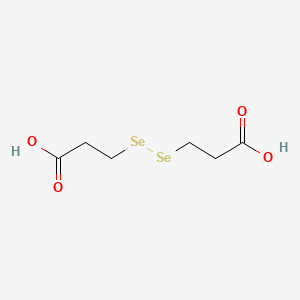 3,3'-Diselanediyldipropanoic acid chemical structure (CAS 7370-58-3)