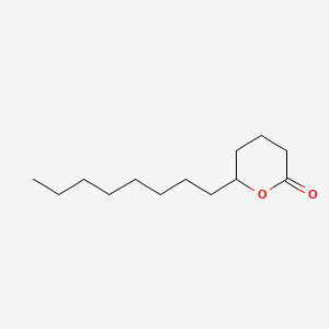 6-Octyltetrahydro-2H-pyran-2-one chemical structure (CAS 7370-92-5)