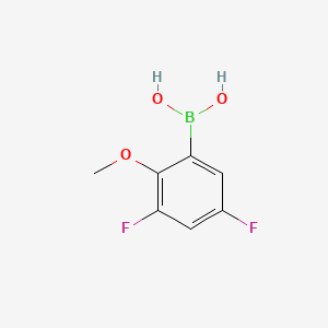 (3,5-Difluoro-2-methoxyphenyl)boronic acid chemical structure (CAS 737000-76-9)