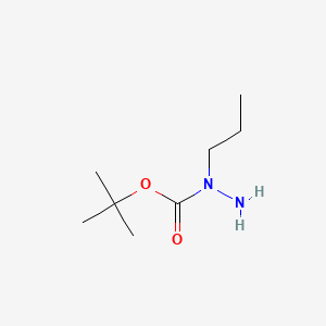 tert-Butyl 1-propylhydrazine-1-carboxylate chemical structure (CAS 737001-67-1)