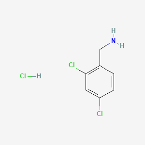(2,4-Dichlorophenyl)methanamine hydrochloride chemical structure (CAS 73728-66-2)