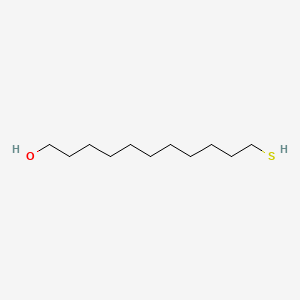 11-Mercaptoundecan-1-ol chemical structure (CAS 73768-94-2)
