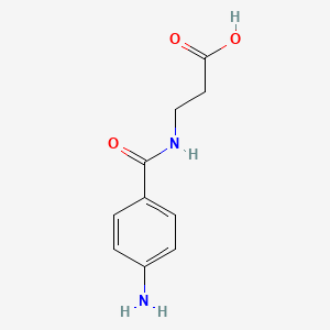 N-(4-Aminobenzoyl)-beta-alanine chemical structure (CAS 7377-08-4)