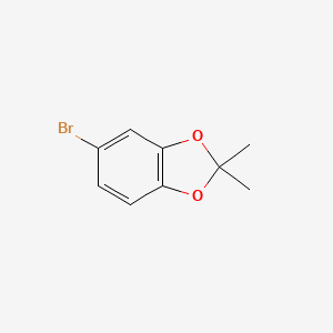 5-Bromo-2,2-dimethylbenzo[d][1,3]dioxole chemical structure (CAS 73790-19-9)