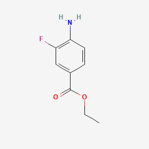 Ethyl 4-amino-3-fluorobenzoate chemical structure (CAS 73792-12-8)