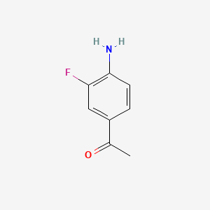 1-(4-Amino-3-fluorophenyl)ethanone chemical structure (CAS 73792-22-0)