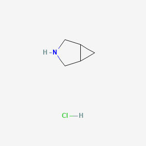 3-Azabicyclo[3.1.0]hexane hydrochloride chemical structure (CAS 73799-64-1)