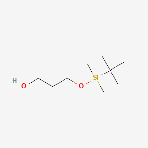 3-((tert-Butyldimethylsilyl)oxy)propan-1-ol chemical structure (CAS 73842-99-6)