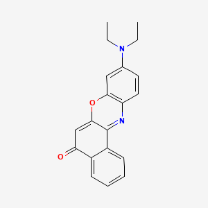 9-(Diethylamino)-5H-benzo[a]phenoxazin-5-one chemical structure (CAS 7385-67-3)