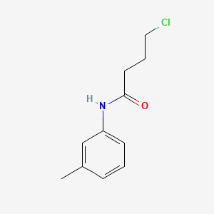 4-Chloro-N-(m-tolyl)butanamide chemical structure (CAS 73863-44-2)