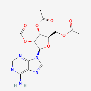 (2R,3R,4R,5R)-2-(Acetoxymethyl)-5-(6-amino-9H-purin-9-yl)tetrahydrofuran-3,4-diyl diacetate chemical structure (CAS 7387-57-7)